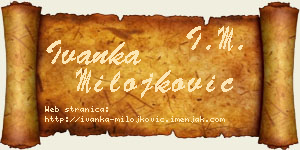 Ivanka Milojković vizit kartica